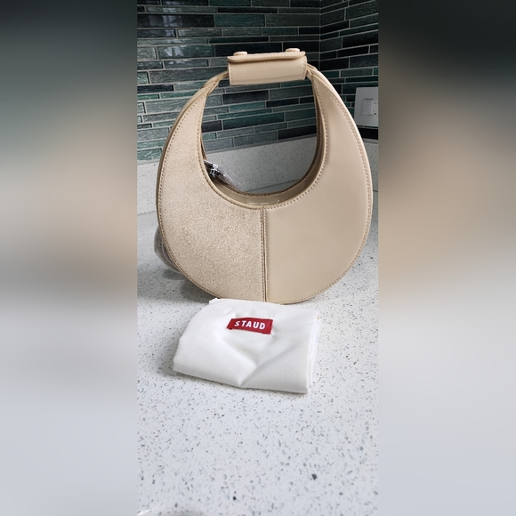 STAUD Mini Moon Split Leather Bag - Picture 6 of 14